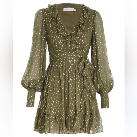 Zimmermann Wrap Mini Dress 1 - Picture 1 of 4